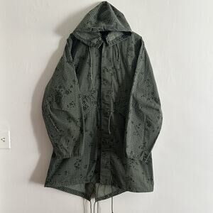 Vintage 80s US Army Military Night Desert Camouflage Camo Fishtail Parka Size M